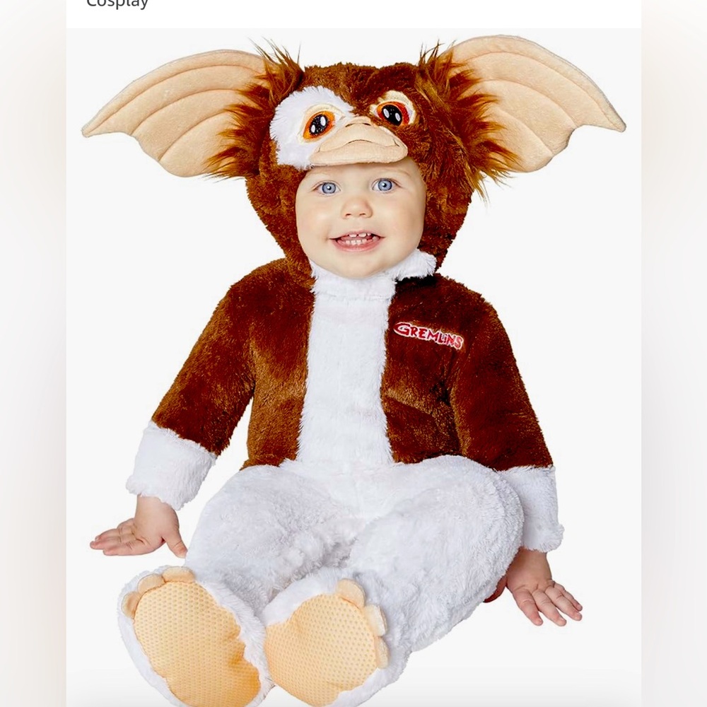 Ready for Hallowen 🎃 Baby Gremlin costume